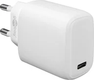 Ładowarki do telefonów - Ładowarka Goobay USB-C PD Power Delivery szybka ładowarka 25 W, biały - miniaturka - grafika 1