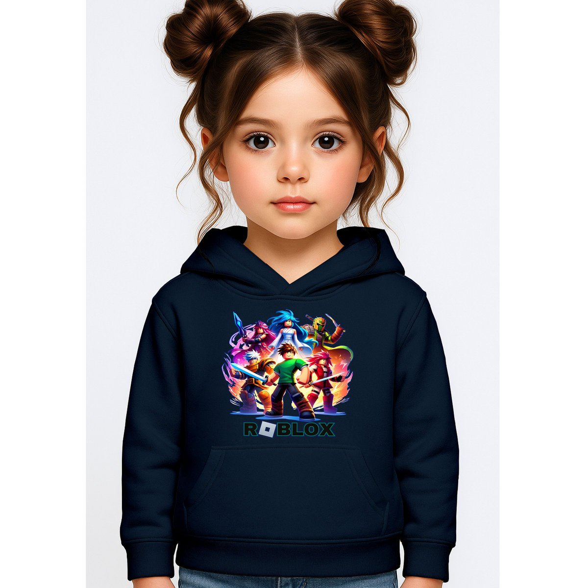 BLUZA DZIECIĘCA Z KAPTUREM ROBLOX 122-128 DLA DZIECKA PREZENT