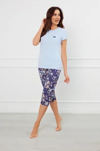 Pulia piżama damska krótki rękaw, 3/4 spodnie - Italian Fashion - Piżamy damskie - miniaturka - grafika 1