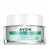Kremy do twarzy - Avon Oxypure Ochronny żel na noc, 50 ml - miniaturka - grafika 1