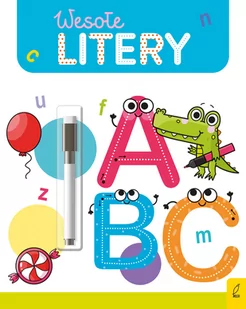 Wesołe litery. Pisz i ścieraj! - Książki edukacyjne - miniaturka - grafika 1