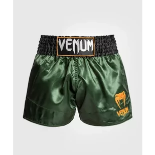 Venum Spodenki Muay Thaï Classic Shorts Green/Black/Gold - Spodnie sportowe męskie - miniaturka - grafika 1