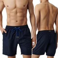 Kąpielówki męskie - KĄPIELÓWKI MĘSKIE szorty na basen szybkoschnące wiązane Atlantic *S - miniaturka - grafika 1