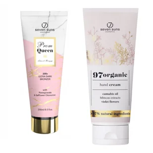 7suns Prom Queen Ultra Dark Bronzer Golden Edition + Krem Do Rąk 75ml - Balsamy i kremy do opalania - miniaturka - grafika 1