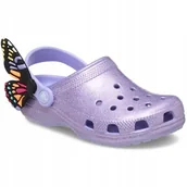 Buty dla dziewczynek - Crocs Dziecięce Buty Chodaki Klapki Classic Iam Butterfly 210018 Clog 24-25 - miniaturka - grafika 1