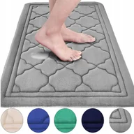 Dywaniki łazienkowe - DYWANIK ŁAZIENKOWY MIĘKKI CHŁONNY ANTYPOŚLIZGOWY 50 x 80CM DUŻY MEMORY FOAM - miniaturka - grafika 1