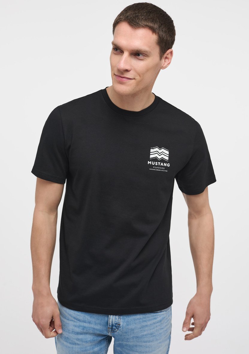 Mustang Mustang męska koszulka t-shirt ALEX C PRINT 1013804-4142 L