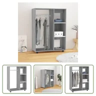 Szafy - The Living Store Szafa szara Sonoma 80x40x110 cm Materiał drewnopochodny - miniaturka - grafika 1