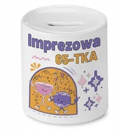 Skarbonki - Skarbonka na Urodziny 65 65te 65-te na Prezent z Nadrukiem ze Zdjęciem + Opakowanie na prezent (wzór 01) - miniaturka - grafika 1
