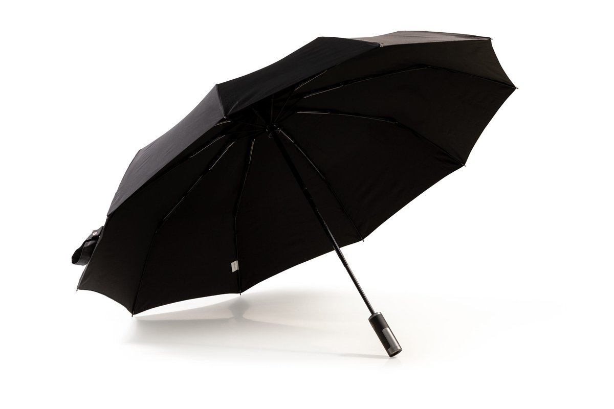 Parasol Ring składany 10-szprychowy, automatyczny 115 cm czarny