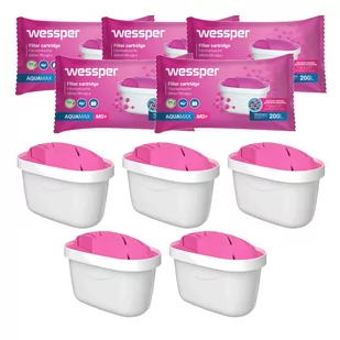 Wessper AquaMax MG+ Wkład filtrujący do dzbanka 5 sztuk - Wkłady filtrujące - miniaturka - grafika 1
