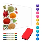 Tablice i flipcharty - Allboards Tablica magnetyczna metalowa PRZYPRAWY ZIOŁA 60x40cm MetalBoards blacha z nadrukiem na wszystkie rodzaje magnesów + zestaw akcesoriów GRATIS MB64_00004 - miniaturka - grafika 1