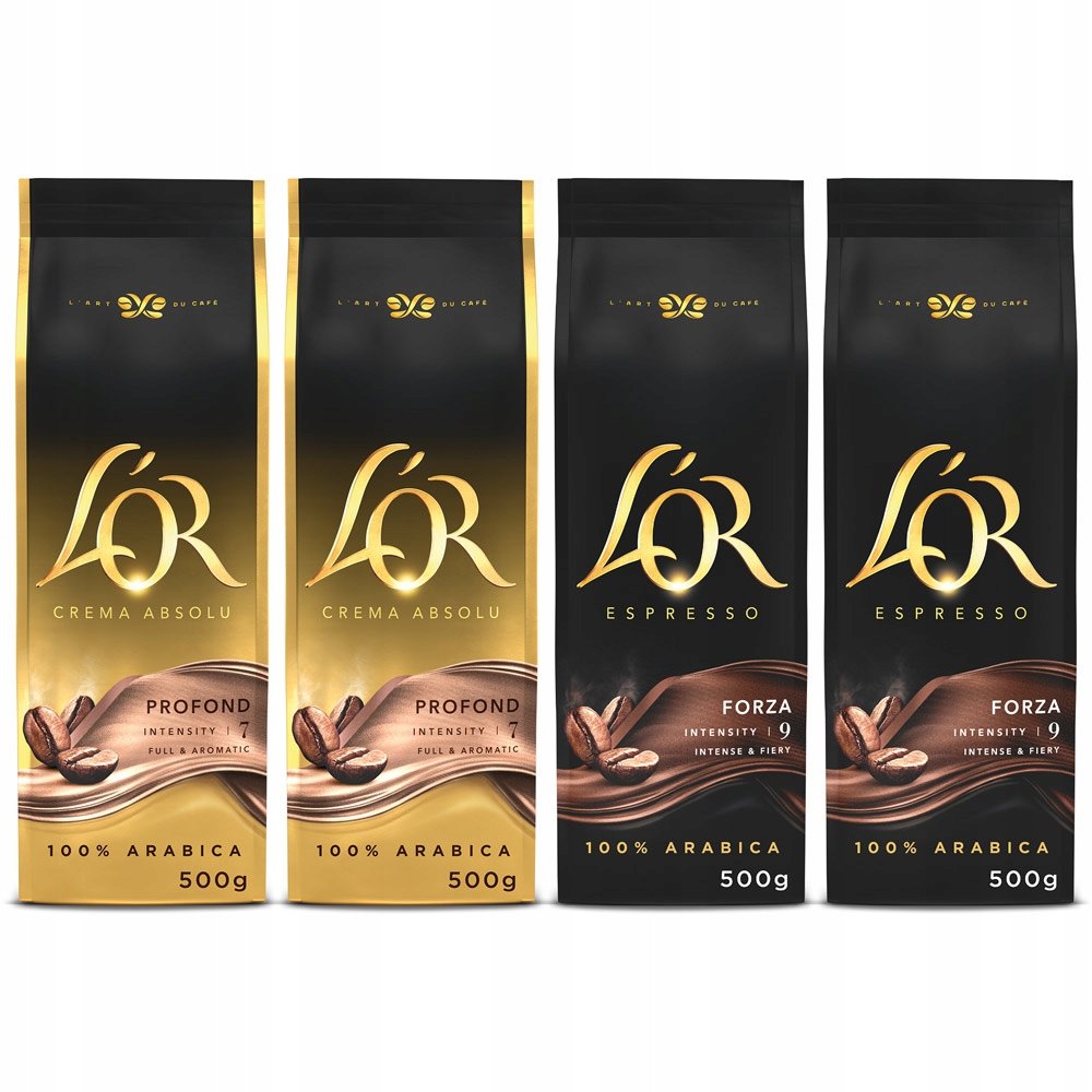 Kawa ziarnista L'or Espresso i Crema 2kg (4x500g)