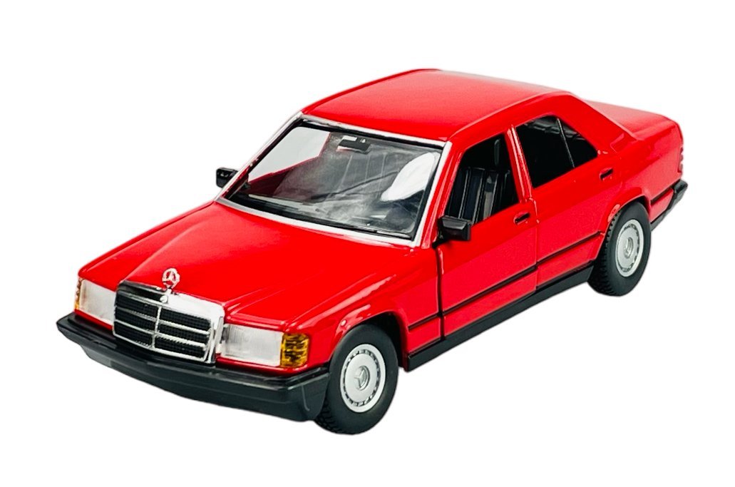 BBURAGO MERCEDES-BENZ 190E 2.6 W201 CZERWONY 1:25 21103