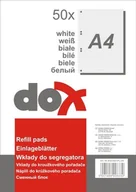 Wkłady do segregatora - Wkład do Segregatora A4 50 Kartek Biały - miniaturka - grafika 1