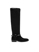 Kozaki damskie - Badura Muszkieterki EO-ARIEL-01 Czarny - miniaturka - grafika 1