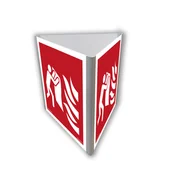 Systemy ekspozycyjne i znaki informacyjne - BF816 KOC GAŚNICZY (3D DOŚCIENNY), PS - PŁYTA PCV 1MM FOTOLUMINESCENCYJNA; (100X100MM) - miniaturka - grafika 1