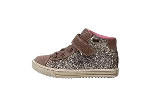 Lurchi Dziewczęce 84l1063005 sneakersy, szarobrązowy złoty brokat, 30 EU - Buty dla dziewczynek - miniaturka - grafika 1