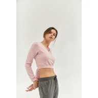 Koszulki sportowe damskie - Top do jogi Moonholi Moondust Crop Top z długim rękawem - miniaturka - grafika 1