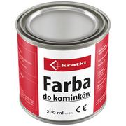 Akcesoria kominkowe - Farba do kominków termoodporna żeliwo stal 200ml - miniaturka - grafika 1