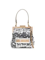 Torebki damskie - LOVE MOSCHINO Torebka JC4146PP0NKK190A Srebrny - miniaturka - grafika 1