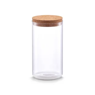 Smukły słoik z korkową pokrywką, 1100 ml - Pojemniki kuchenne - miniaturka - grafika 1