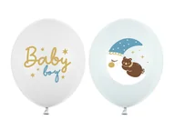 Baby shower i roczek - Balony 30 cm, Baby boy, 50szt. - miniaturka - grafika 1