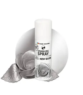 BARWNIK SPOŻYWCZY W SPRAYU New Silver Srebrny z dodatkiem srebra 50 ml - Dodatki do ciast w proszku BARWNIK SPOŻYWCZY W SPRAYU New Silver Srebrny z dodatkiem srebra 50 ml - Dodatki do ciast w proszku - miniaturka - grafika 1