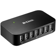 Pozostałe akcesoria sieciowe - D-Link DUB-H7 HUB USB 2.0 7-Portów - miniaturka - grafika 1