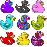 Pasmanteria - Naprasowanka Kaczka duck ptak horror 10 - miniaturka - grafika 1