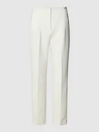 Spodnie damskie - Spodnie materiałowe z wpuszczaną kieszenią - miniaturka - grafika 1