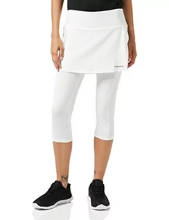 Spodnie damskie - HEAD HEAD Damskie spodnie Club 3/4 Tights Skirt W biały biały 3xl 814409-WH 3XL - grafika 1
