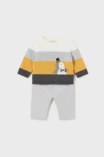 Komplety dla niemowląt - Mayoral Newborn komplet bawełniany niemowlęcy kolor żółty - grafika 1