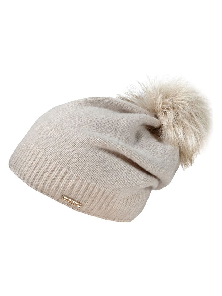 Capo Czapka dzianinowa w kolorze beżowym