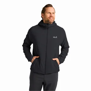 Męska kurtka Jack Wolfskin PRELIGHT INS JKT M black - S - Kurtki męskie - miniaturka - grafika 1