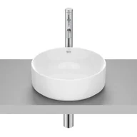 Umywalki - Roca Ona umywalka 37 cm okrągła nablatowa Supraglaze biała A32768JS00 - miniaturka - grafika 1