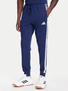 adidas Spodnie dresowe Essential 3-Stripes JD1878 Niebieski Regular Fit - Spodnie sportowe męskie - miniaturka - grafika 1