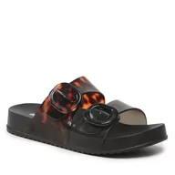 Klapki i japonki damskie - Klapki Melissa Melissa Cozy Slide Ad 33913 Black/Clear Tortoise AN716 - miniaturka - grafika 1