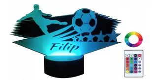 Lampka Nocna 3D Led Piłkarz Piłka Nożna Grawer - Lampy stojące Lampka Nocna 3D Led Piłkarz Piłka Nożna Grawer - Lampy stojące - miniaturka - grafika 1