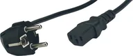 Kable - POSAC-C13-EUL30: POS AC cable C13-YJT3[10A]-CEE7/7-YJ-03-90?[10A] H03VV-F3G1,0 L=3000 black - miniaturka - grafika 1