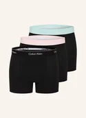 Majtki damskie - Calvin Klein Bokserki Icon Cotton Relaxed Fit, 3 Szt schwarz - miniaturka - grafika 1