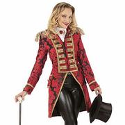 Płaszcze damskie - Widmann Widmann 59324  kostium czerwony płaszcz żakardowy parada, dla kobiet, frak, impreza tematyczna, karnawał 59324 - miniaturka - grafika 1
