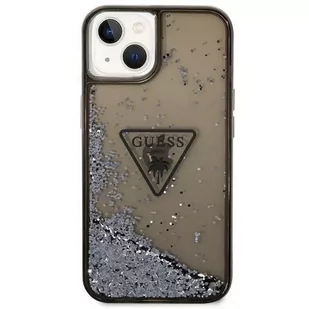 Guess Etui GUHCP14SLFCTPK do Apple iPhone 14 6,1" czarny/black hardcase Liquid Glitter Palm Collection - Etui i futerały do telefonów - miniaturka - grafika 3