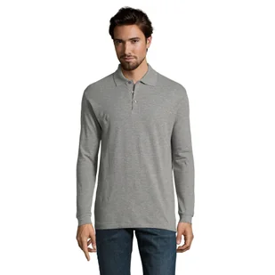 Koszulka Polo Z Długim Rękawem Unisex Star Plain Dla Dorosłych - Koszulki sportowe damskie - miniaturka - grafika 1