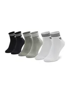 Skarpetki damskie - Adidas Zestaw 3 par niskich skarpet unisex Trefoil Ankle HC9550 Szary - miniaturka - grafika 1