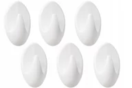 Wieszaki łazienkowe - Haczyki samoprzylepne wieszaki łazienkowe 6 szt. - miniaturka - grafika 1