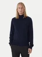 Swetry męskie - Calvin Klein Golf LV04LD317G Niebieski Regular Fit - miniaturka - grafika 1