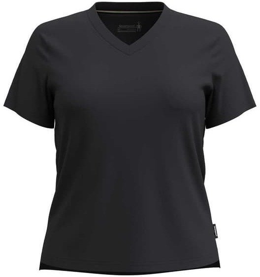 Smartwool W'S Perfect V-Neck Short Sleeve Tee, 001 black, S