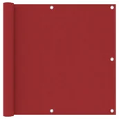 Parawany - vidaXL Parawan balkonowy, czerwony, 90x500 cm, tkanina Oxford vidaXL - miniaturka - grafika 1