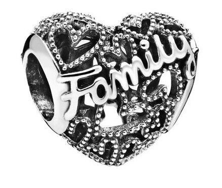 Charms Pandora - Rodzinne serce 798571C00